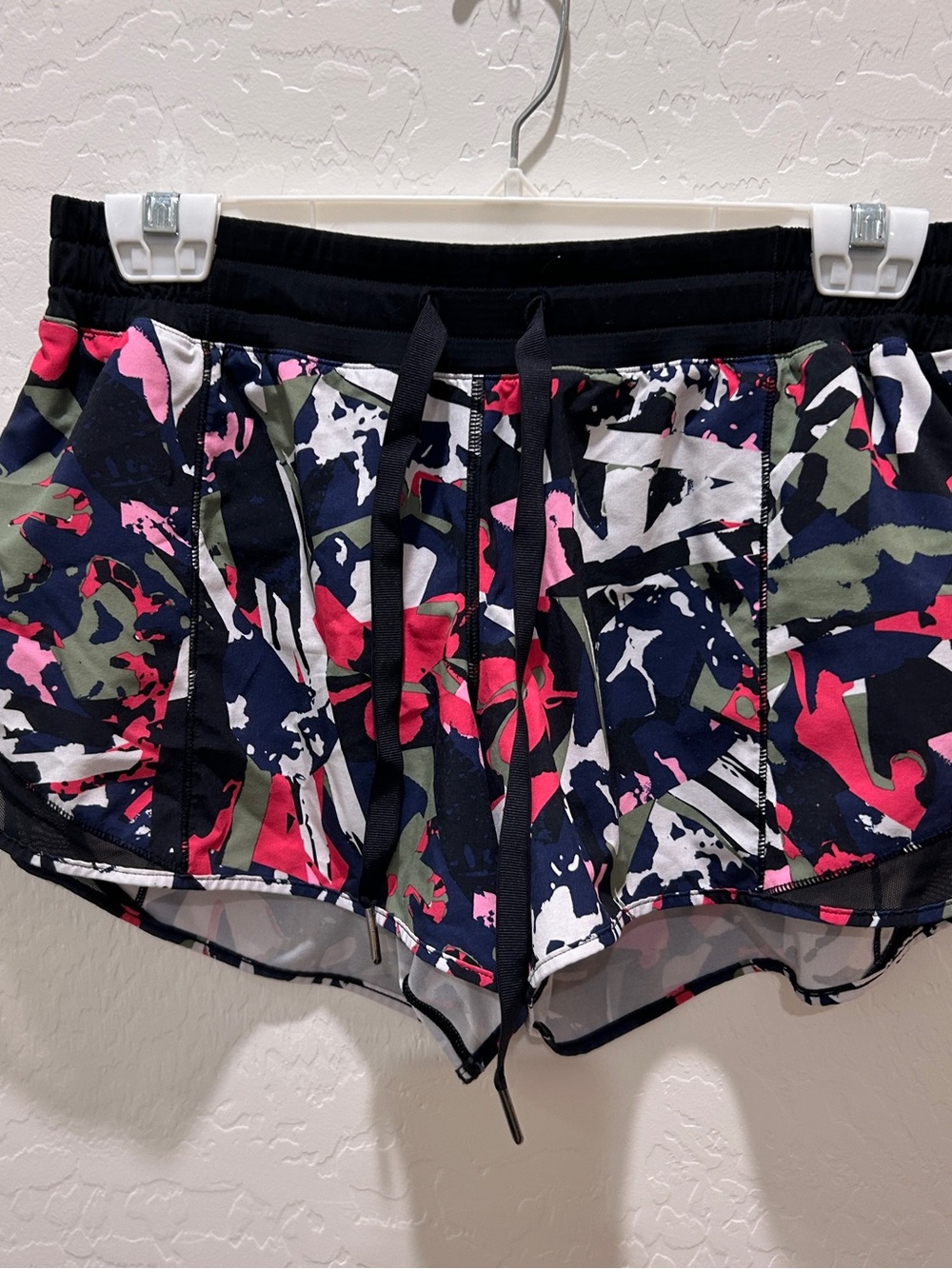 lululemon athletica Navy Multicolor Printed Athletic Shorts